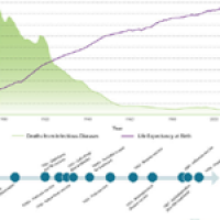 Probability Of A Year Old Living To A Given Age By Sex And Year