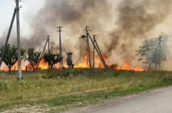 A utility-caused wildfire