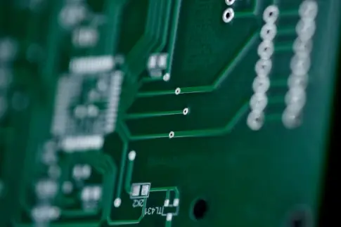 Close up shot of circuit board