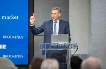 Peter Orszag speaks at "AI + work: Understanding AI's impact on the labor market"