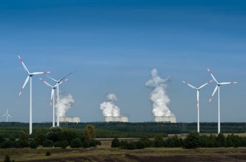 Windmills and energy generation plants