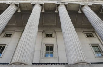 The U.S. Treasury building