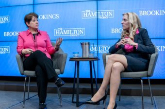 Wendy Edelberg and Lael Brainard speak at The Hamilton Project's event, "Taking on tax: A conversation with National Economic Advisor Lael Brainard"